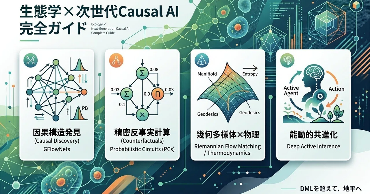 Causal Inference Statistics Ecology x Causal Inference & Next-Generation Causal AI Complete Guide ...