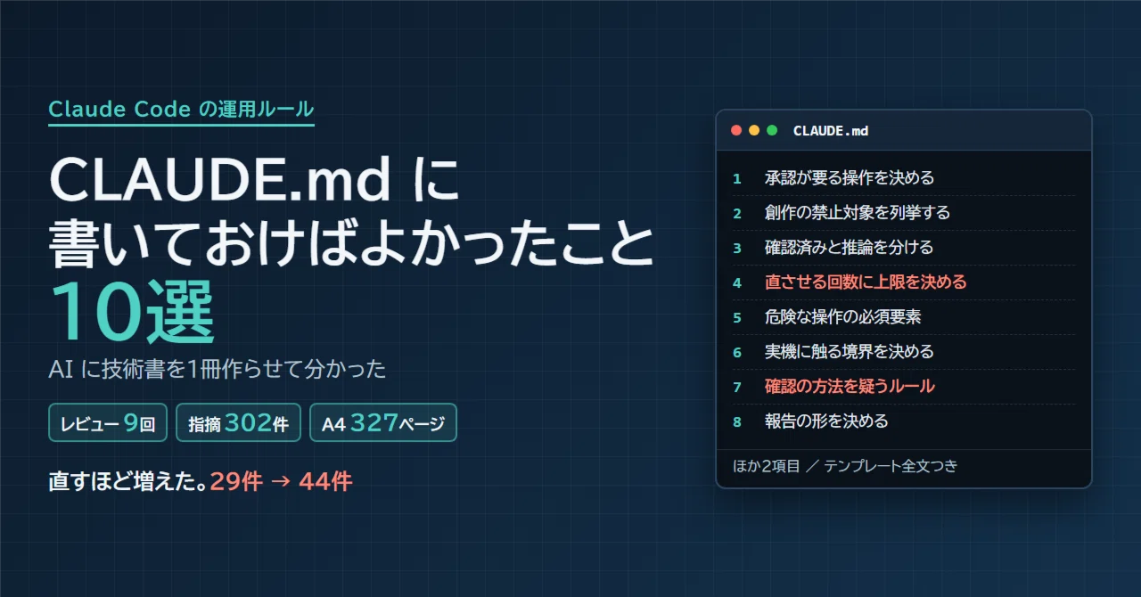 10 Things I Should Have Written in CLAUDE.md: Lessons Learned After ...