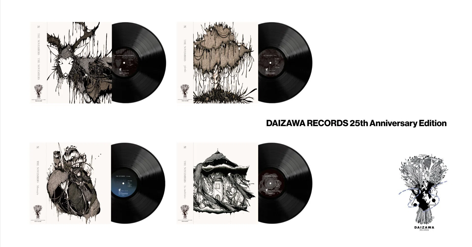 THE NOVEMBERS】DAIZAWA RECORDS 25th Anniversary Edition LP Release