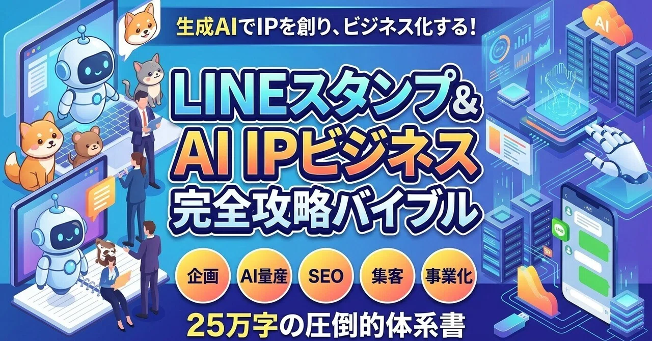 The Complete Bible for LINE Stickers & AI IP Business｜platypus2000jp