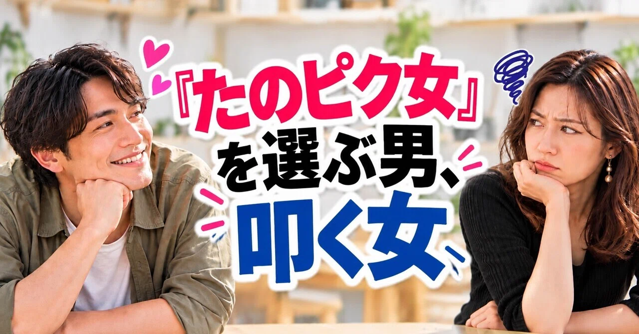 『たのピク女』を選ぶ男・叩く女|結婚物語。仲人T