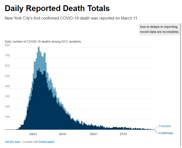 写真　NY市の死者数グラフ　