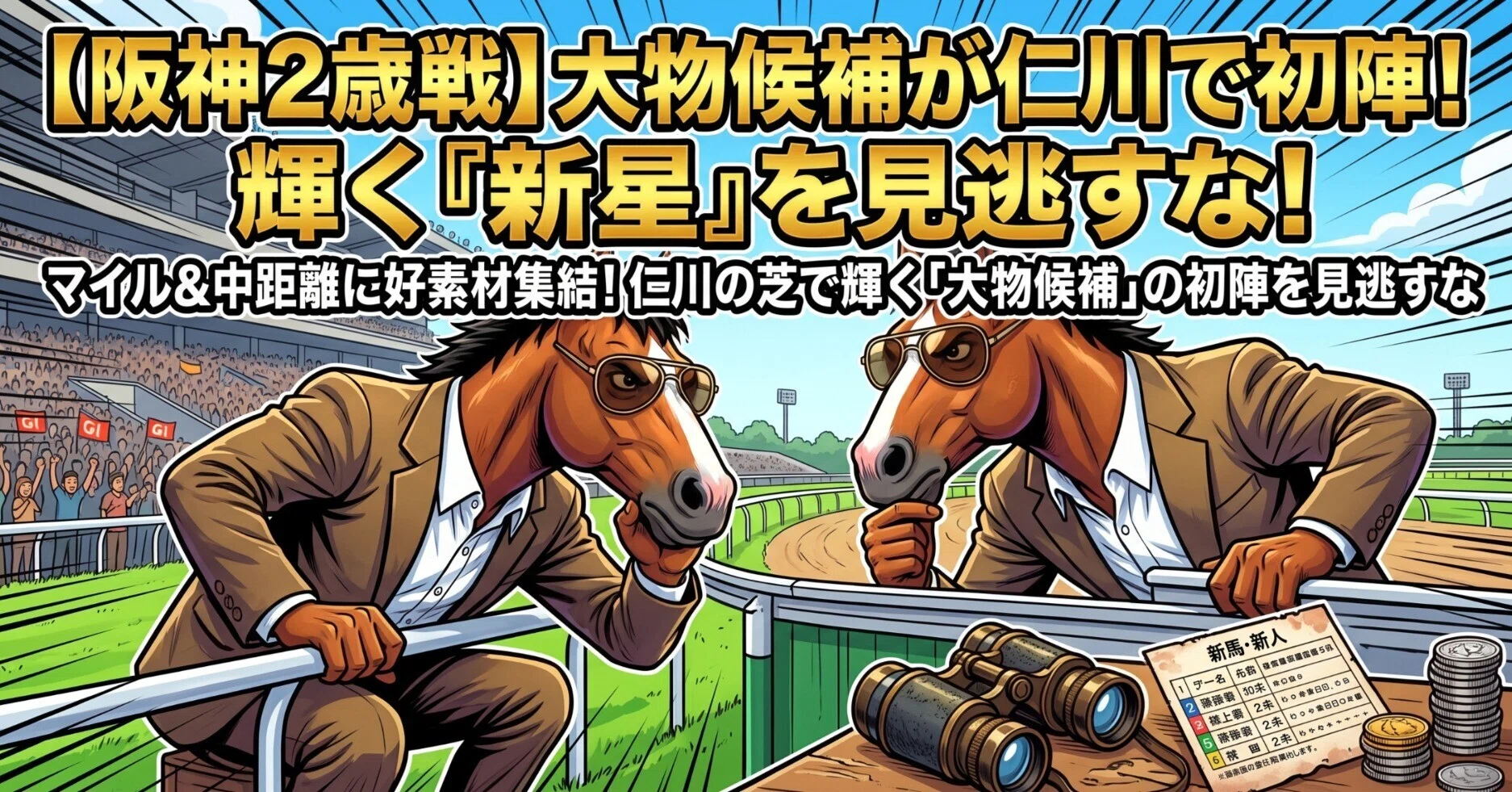 9月26日（土）阪神1～5R 2歳未勝利・新馬】マイル＆中距離に好素材集結