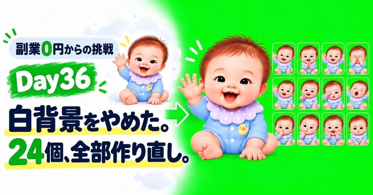 グリーンバックで24個を作り直した話