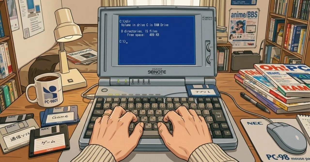 レトロPC回想】PC-9801から始まった「98NOTE」の系譜と、あの頃の
