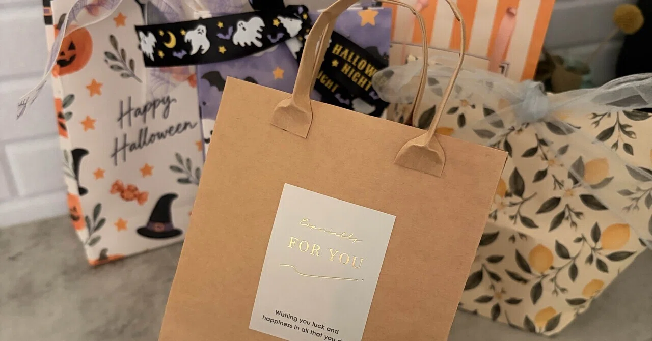 [Free Distribution] Mini Paper Bags Made from A4 Paper | 10 Halloween ...