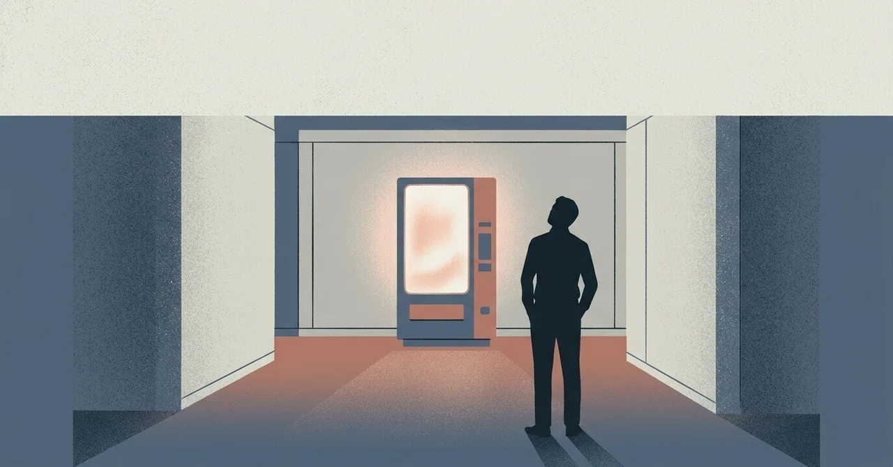 Rectangular Key In Machine Human nature comes out in front of the office vending machine|不撓不屈のしゅん