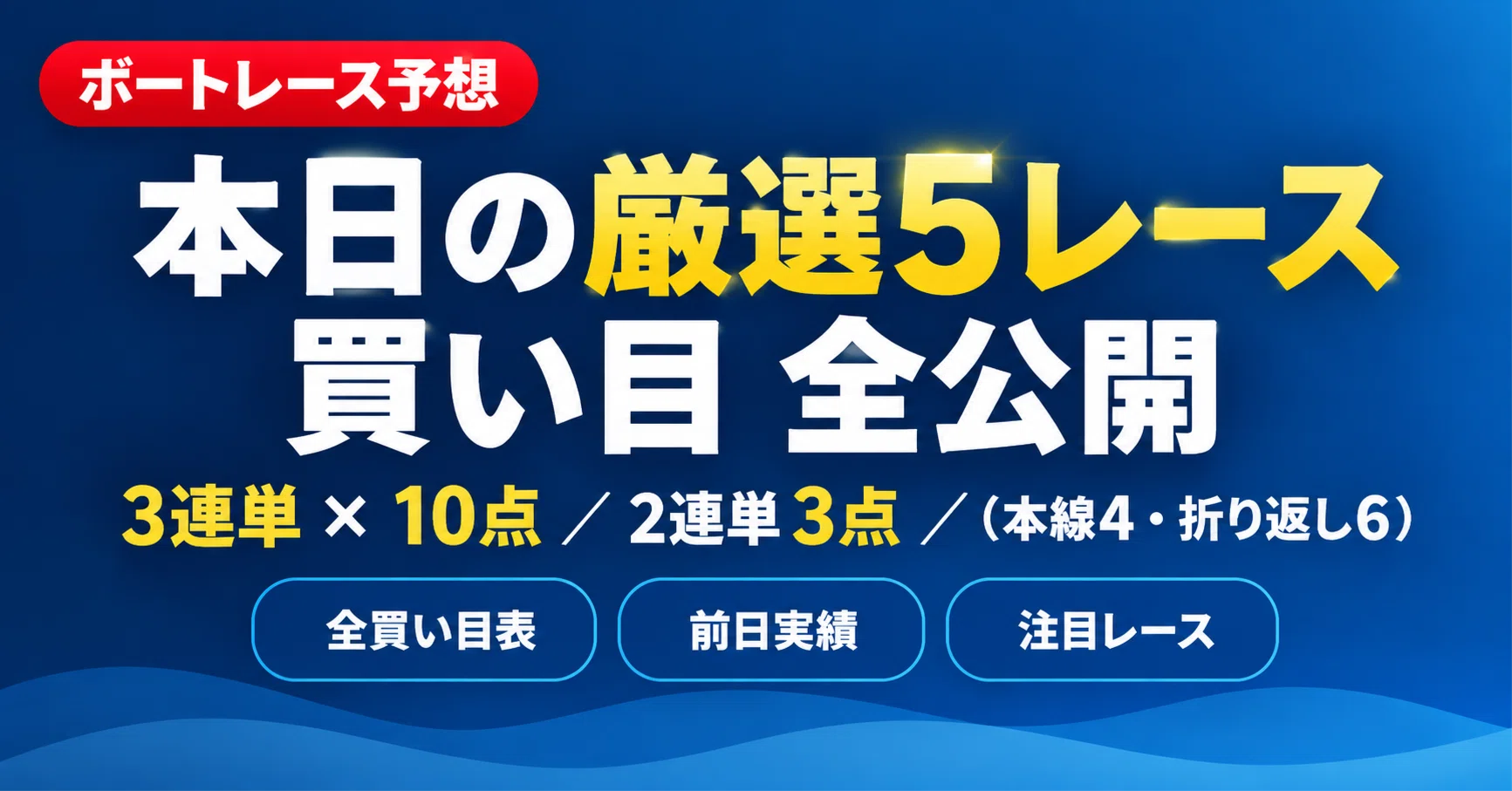 9/26競艇予想】本日の徳山厳選5レース｜3連単8点＋2連単3点｜モーター