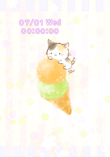 にゃんこCafe*～アイスクリーム～」7月配信 | セットアップ∞Lab