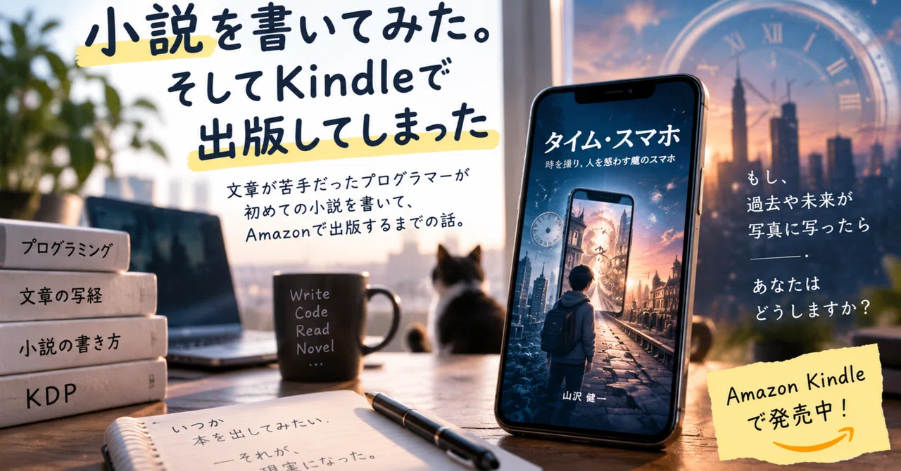 I tried writing a novel. And then I published it on Kindle.｜さかしん
