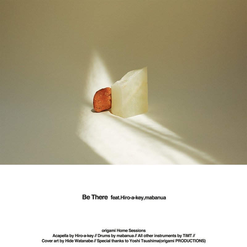 x4Be There:TiMT feat.mabanua,Hiro-a-key(origami home session)_カバーフォト