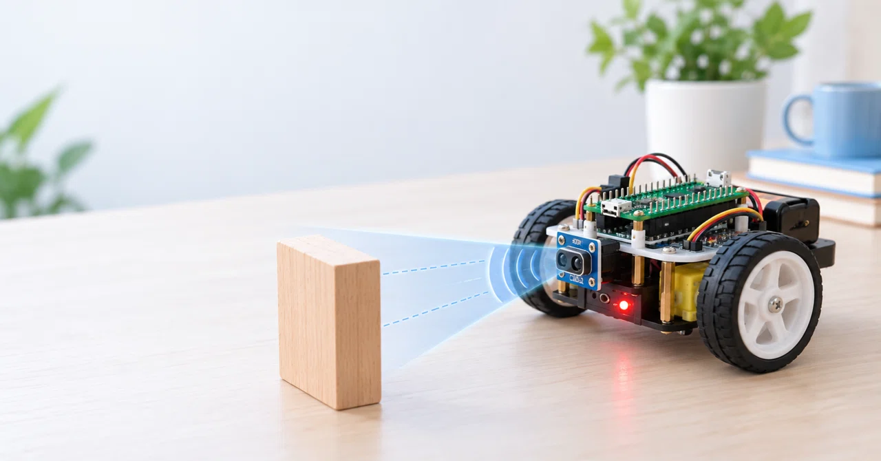 Building a 2-wheel drive car with TryKernel: Adding a distance sensor ...