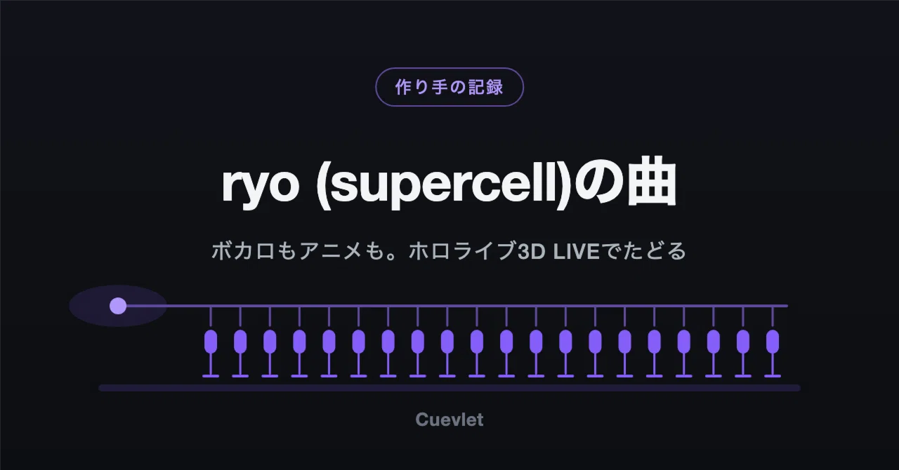 ボカロもPSYCHO-PASSも化物語も、ryo (supercell)の曲。ホロライブ3D LIVEで ...