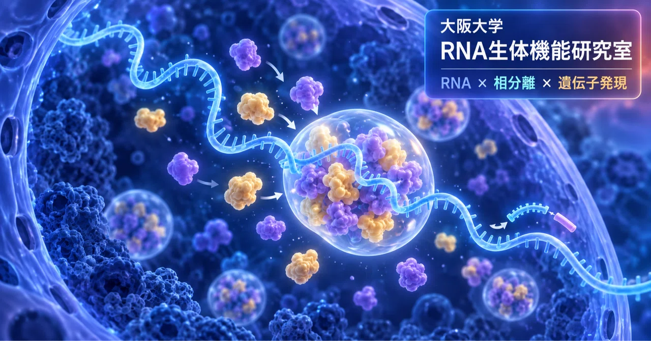 RNAが細胞の「部屋」をつくる謎を解きたい高校生へ｜大阪大学・RNA生体機能研究室で遺伝子の働きと相分離を研究する｜研路 ~研究室から考える進路~