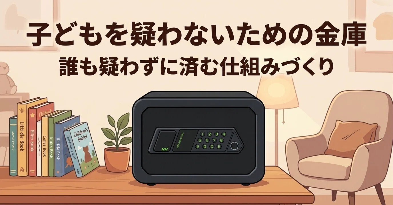 子どもを疑わないための金庫｜自分の部屋に、指紋で開くSENTRYの9Lを
