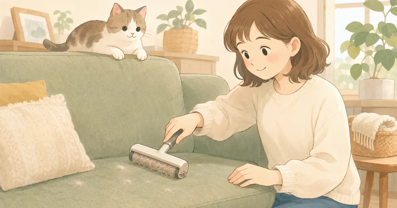 If you want to remove cat hair from your sofa, how do you choose a