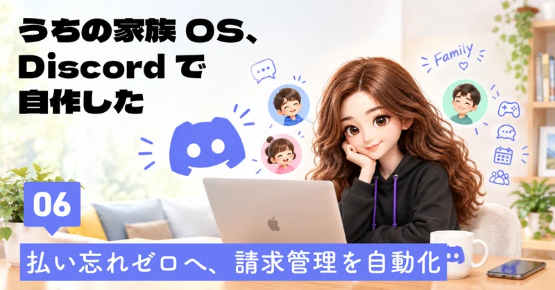振込・集金の払い忘れをゼロに|Discord×Googleスプレッドシートで請求・支払いを双方向同期する仕組み【家族Discord基盤化 Phase5】