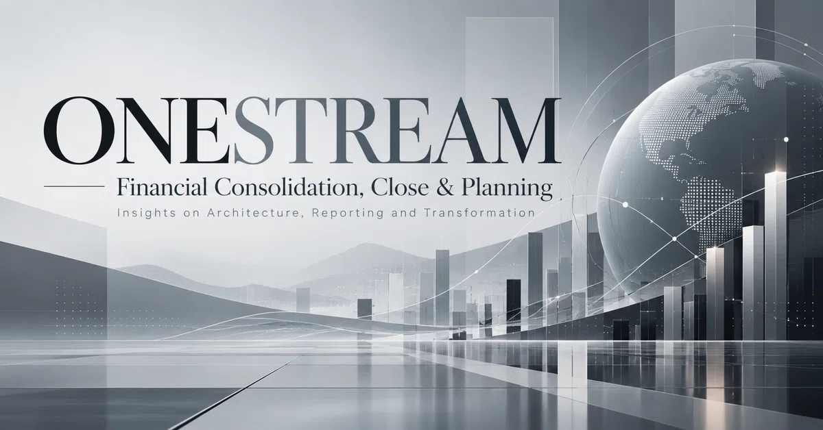 Introduction to OneStream for Consolidated Accounting Professionals ...