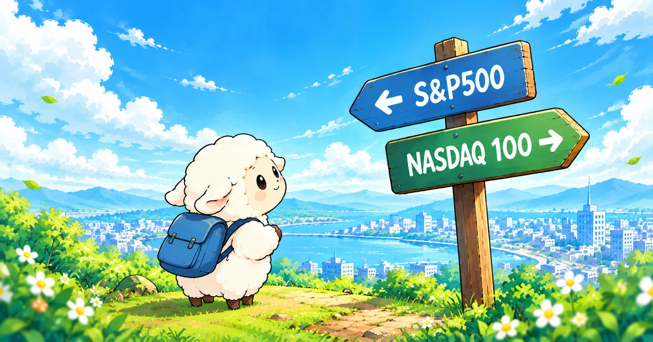 「S&P500でいいや」をやめた日。NASDAQ 100に切り替えた思考プロセス｜半投半X｜世帯1.5億 × 静かな退職