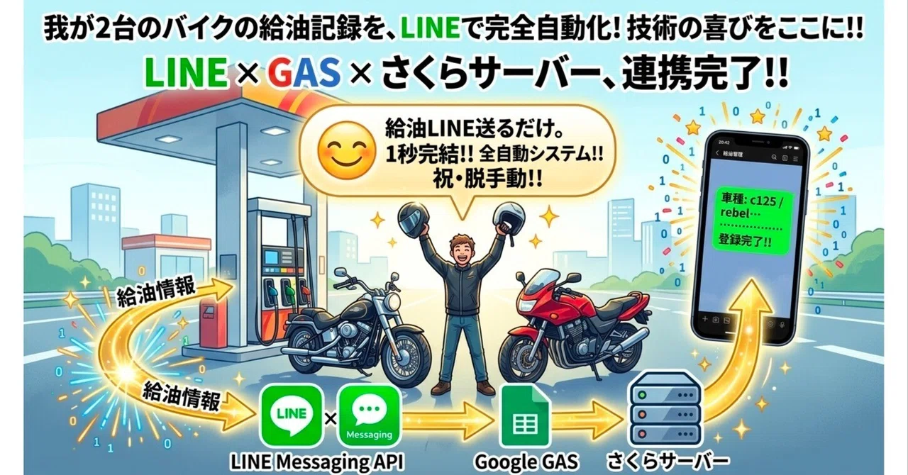 Just send a LINE message right at the gas station! I've 