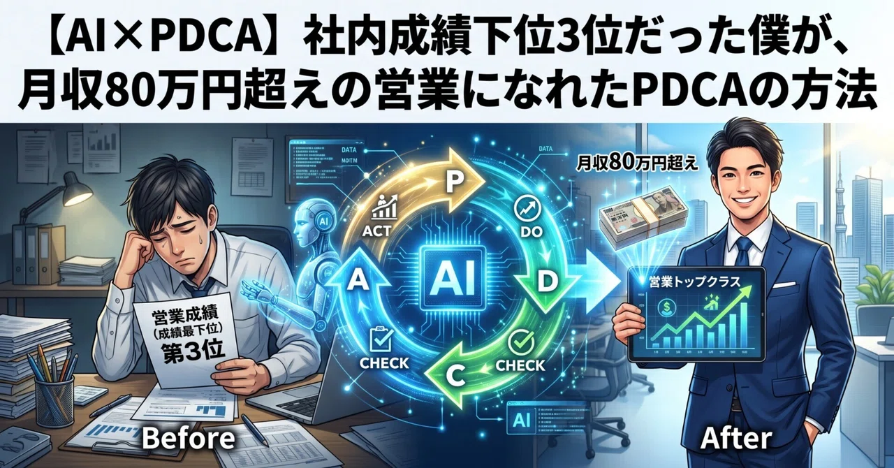 [AI x PDCA] How I Went from the Bottom 3 in Sales to Earning Over ...