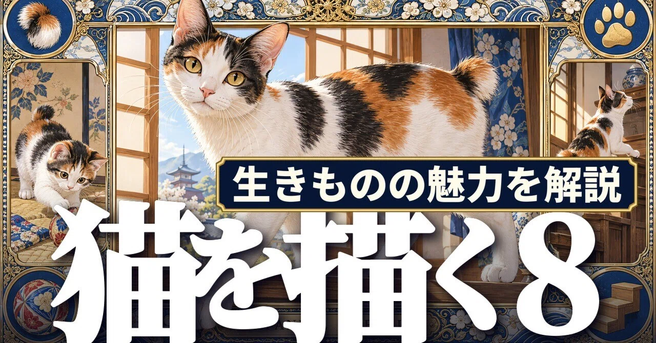 描くネコ8】 ジャパニーズボブテイル・アメリカンボブテイル