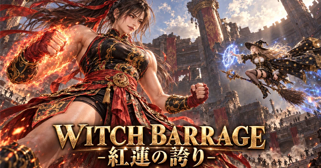 【MV】WITCH BARRAGE ―紅蓮の誇り― 旧作Stage03 紅蓮拳姫・カグラ｜BARRAGE SERIES｜制作ノート