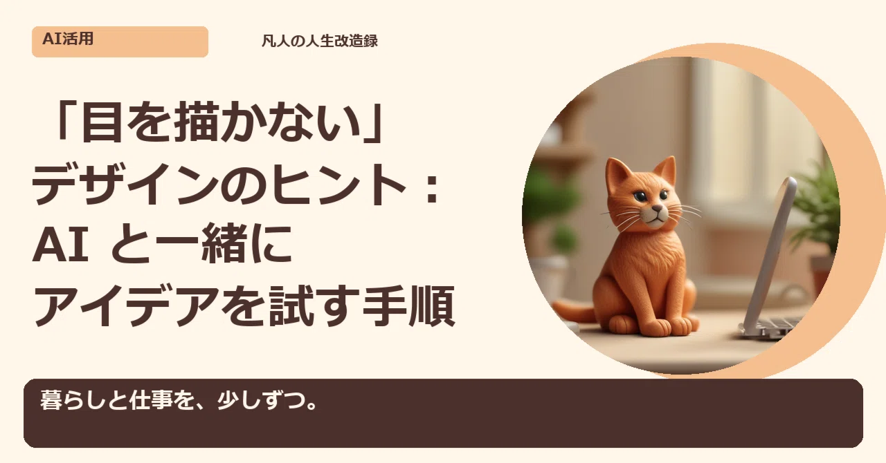 Test Corrections Example Tips for 'No-Eye' Design: Steps to Test Ideas with AI|エスト