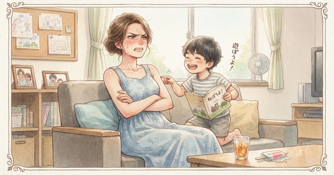 [4 years old] Nursery school during Obon, and the difficult challenge ...
