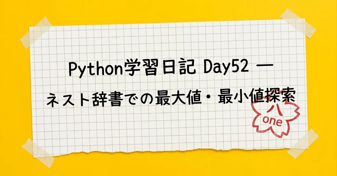 Python Learning Diary Day 52 - Finding Maximum and Minimum Values in ...