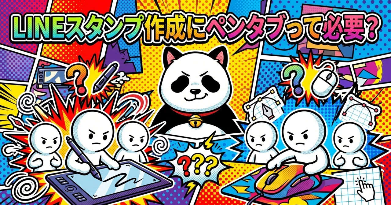 Do you need a pen tablet to create LINE stickers?｜まねきなこ＠AI+LINEスタンプ