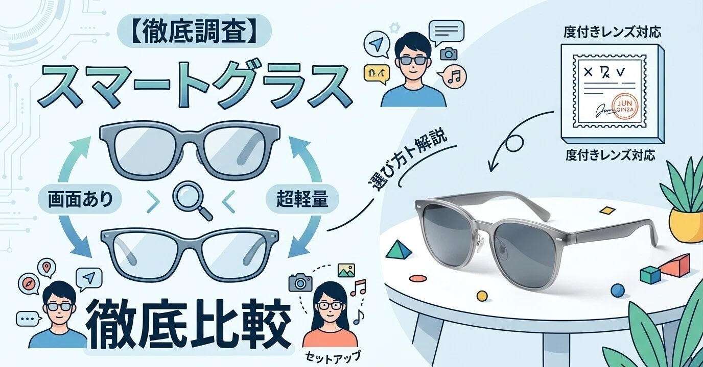 徹底調査】RokidスマートAIグラスとStyleの違いを完全比較！38.5gと49g