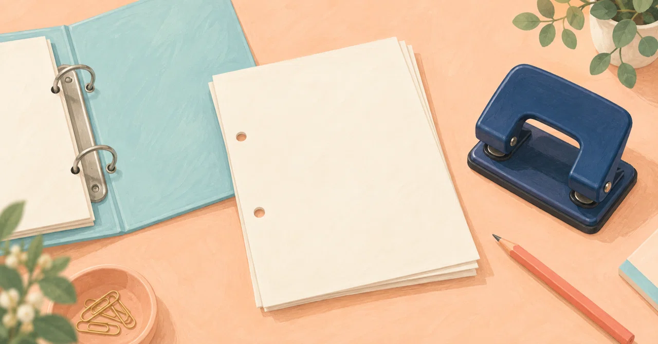 When the holes in your documents don't align, align the edges and the ...