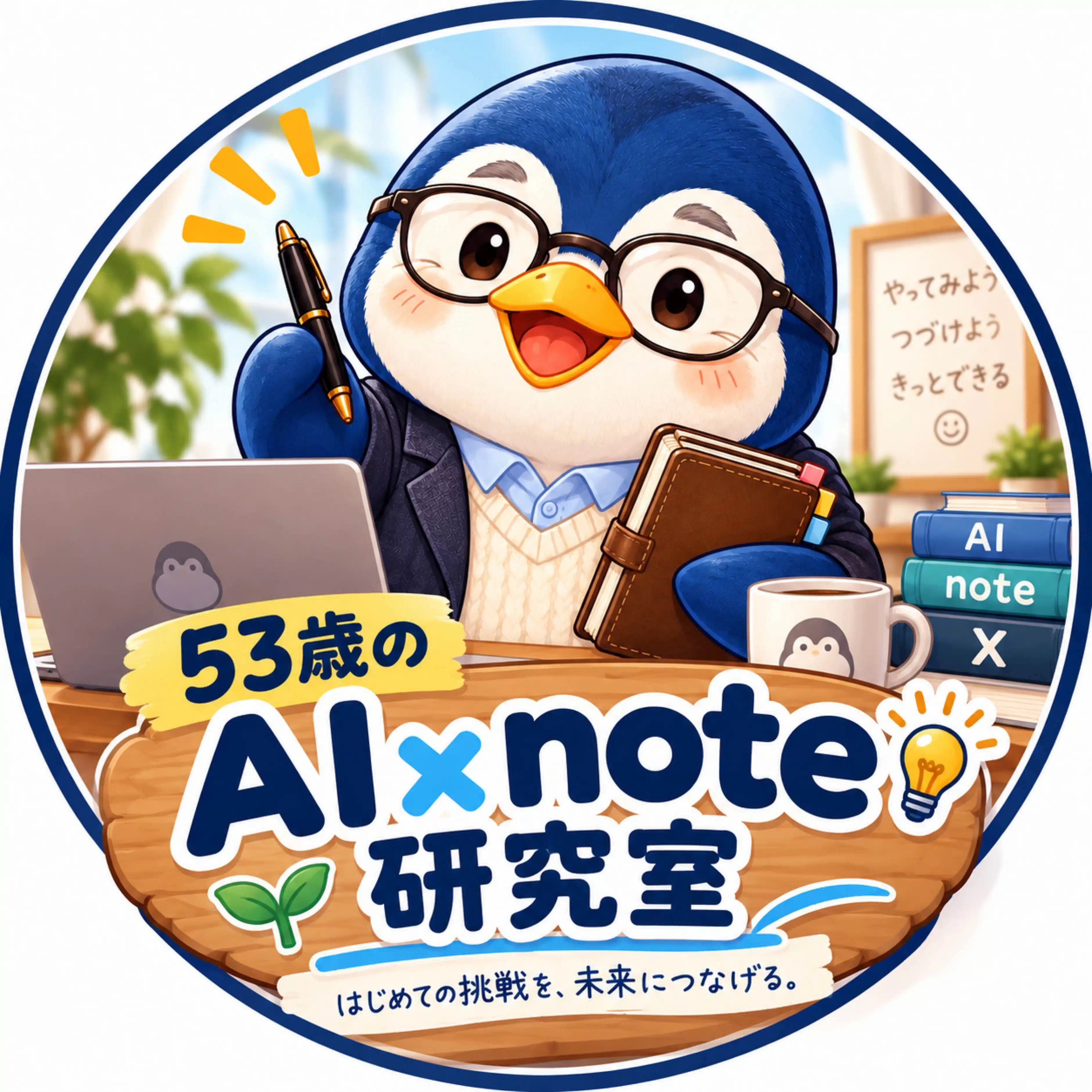 ペン｜53歳からのAI研究室🐧
