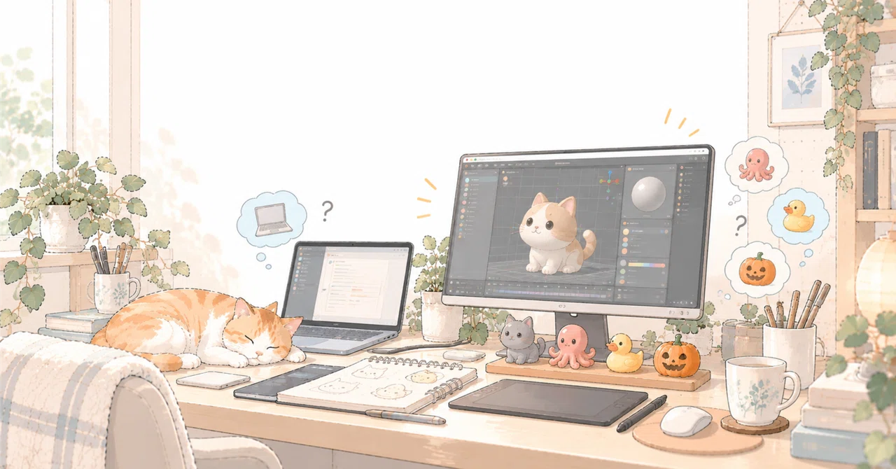 What computer do you use? | Introducing my Blender & work PC｜みう