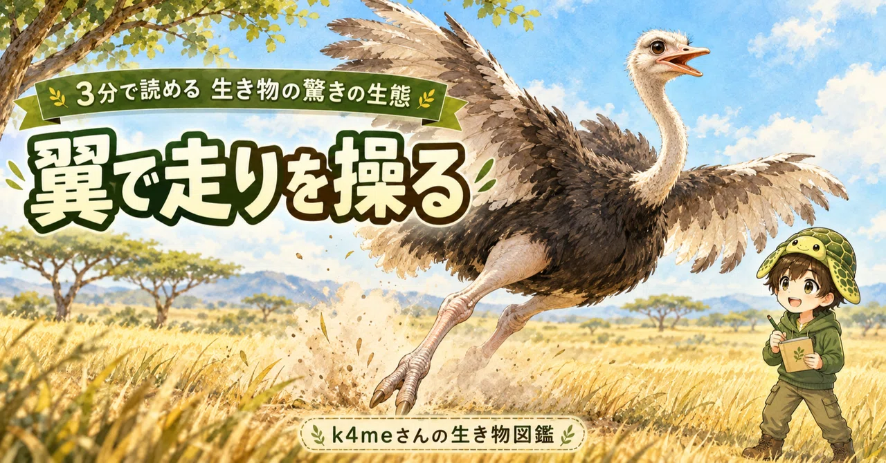 Ostriches cannot fly, but they are fast. The mechanism of using wings ...