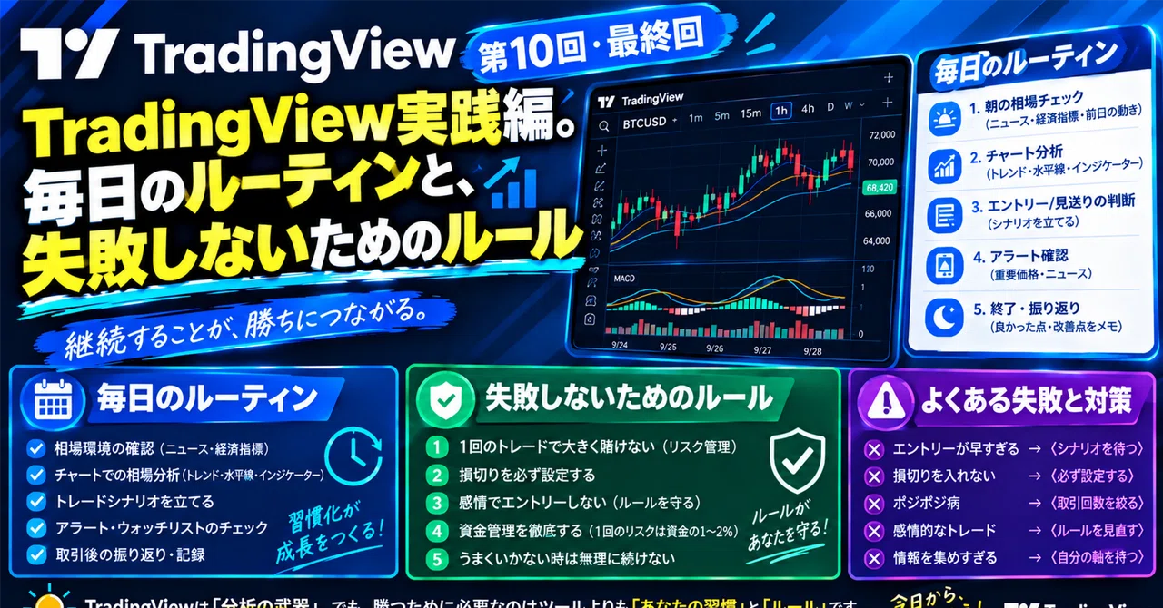 [Part 10 - Final] TradingView Practical Guide: Daily Routines and Rules ...