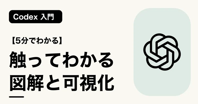 【5分でわかる】触ってわかる図解と可視化 | Codex 入門