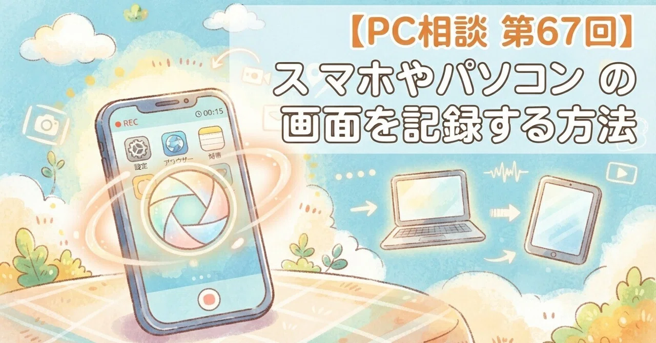 [PC Consultation #67] How to record your smartphone or computer screen｜むっしゅ