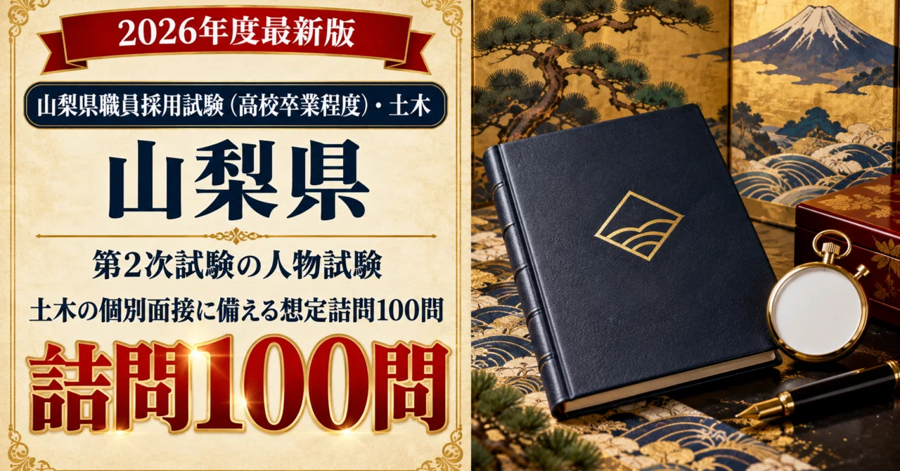 [Yamanashi Prefecture High School Graduate Level] Civil Engineering ...