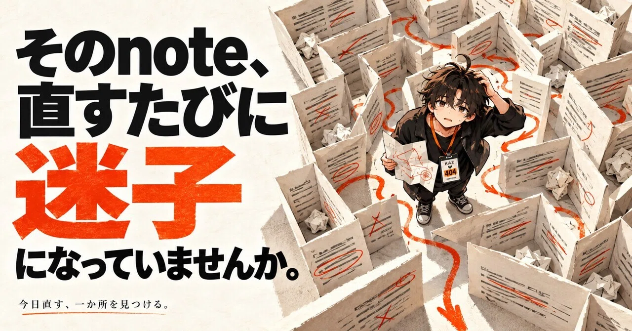 Are you getting lost every time you fix your note?｜KAZ｜AI×会社員