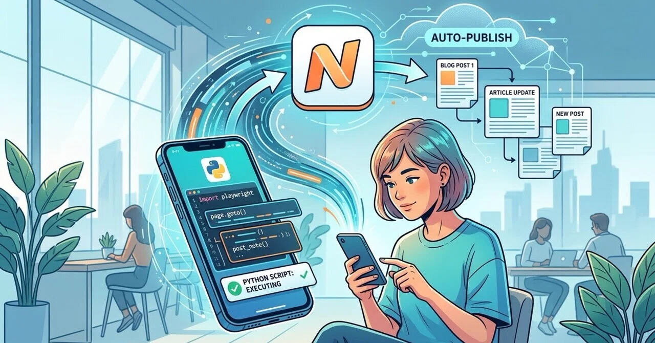 Pythonでnoteを自動更新出来るプログラム作れない？AIに聞いてみた。｜愛の支配が始まりました。
