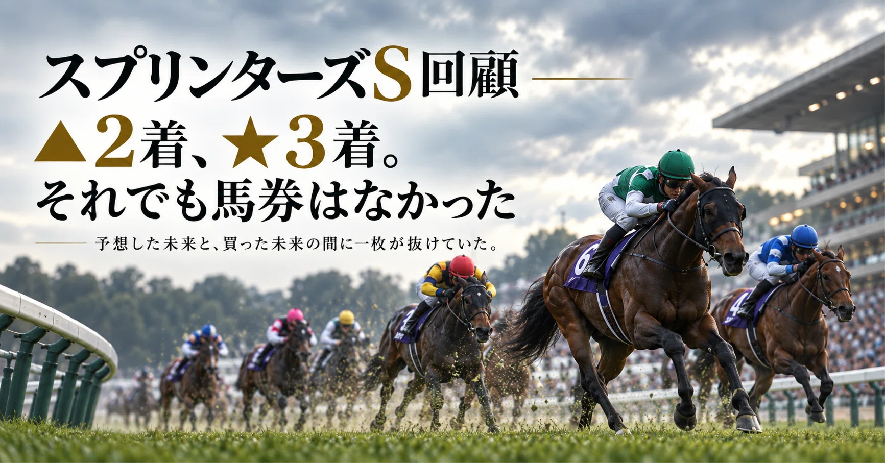 スプリンターズS回顧――△2着、☆3着。それでも馬券はなかった｜や