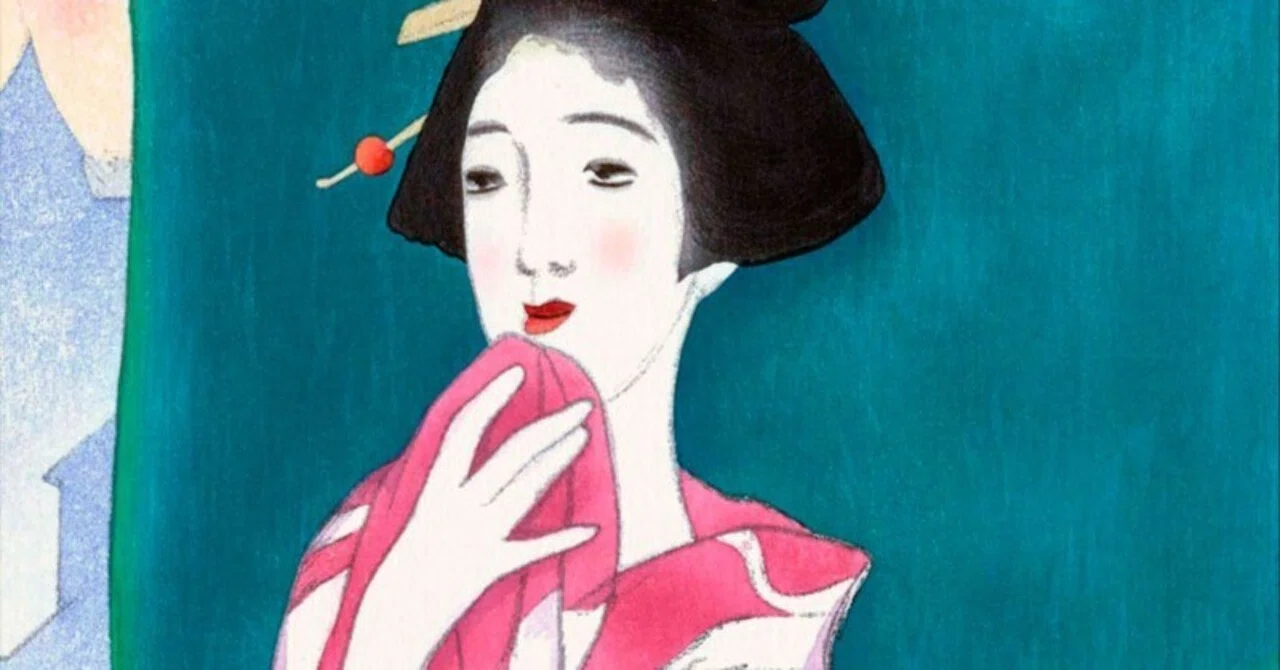竹久夢二「長崎六景・丘の青楼」――水彩画から木版画へ｜絵画と暮らす
