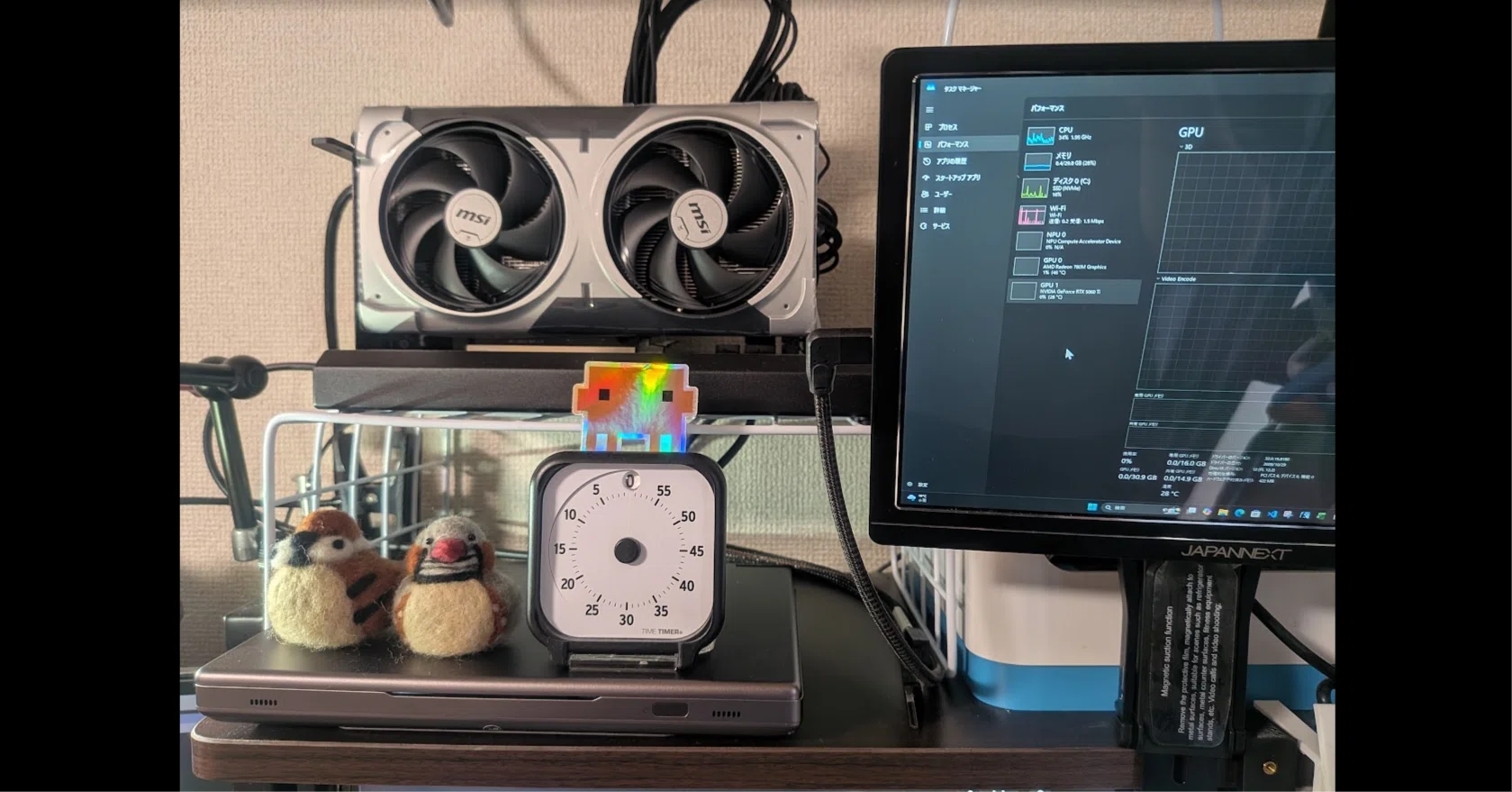 ローカルLLM用にRTX 5060 Tiを導入してとっても満足している(楽しい