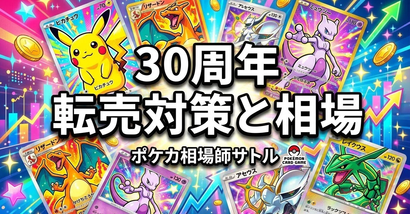 ポケカ30周年 転売対策2つが相場を変えた｜神崎 悟｜ポケカ相場師サトル