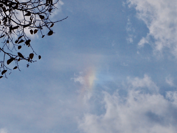 💙💚💛彩雲💛🧡❤️
雲が虹色🌈に彩られる現象