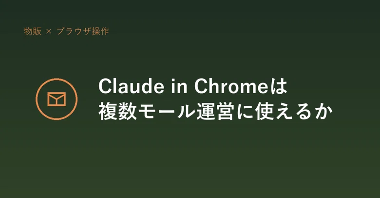 Operator User Drawing I investigated whether Claude in Chrome can be used for operating ...