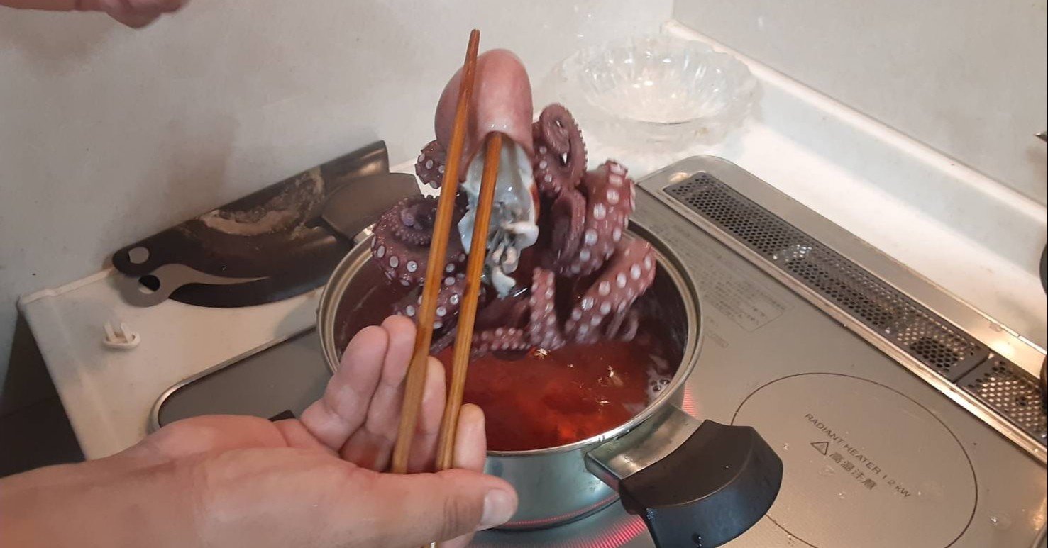 歓迎会 タコをゆでる にしやま あやか Note