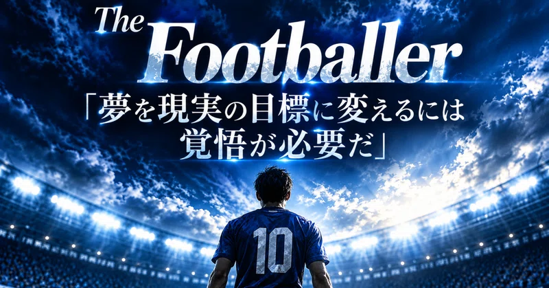 The Footballer「夢を現実の目標に変えるには覚悟が必要だ」